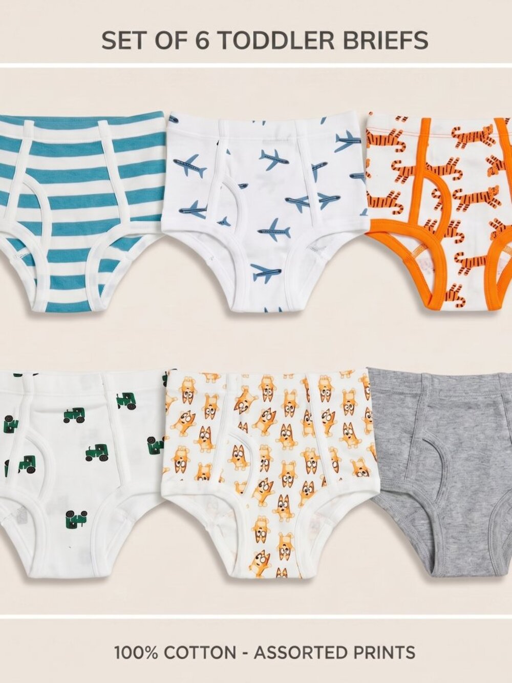 NWT Toddler Boys Underwear Sports 4 Pack Set Cotton Briefs XS